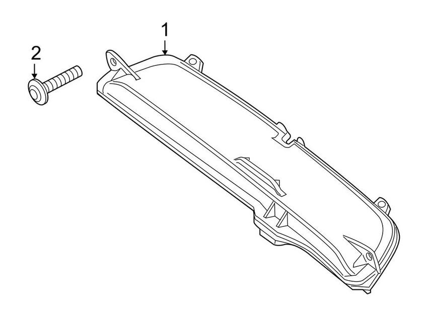 Mercedes Center High Mount Stop Light - Rear 2468200156